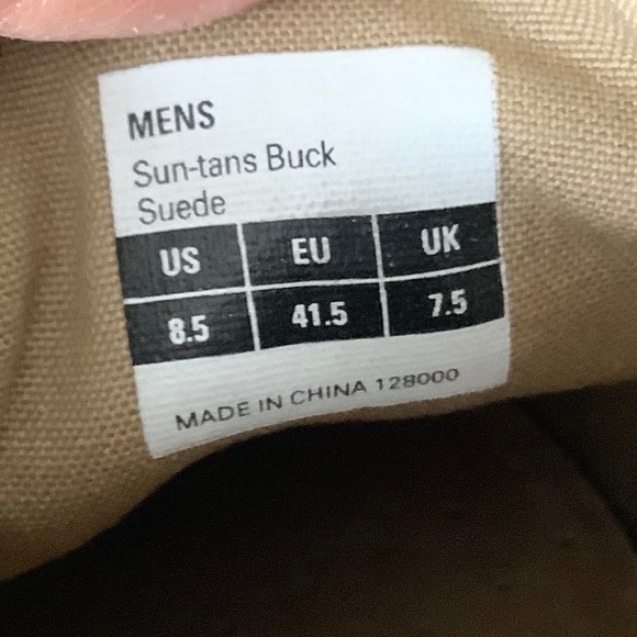 Mens Size 8.5 USED SeaVees Sun Tans Buck Sandstone Brown Suede Oxfords Shoes - Picture 8 of 8